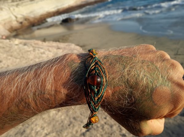 Handmade bracelet with Baltic Amber